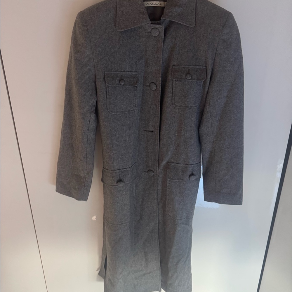 Angelica Charcoal Trench Coat